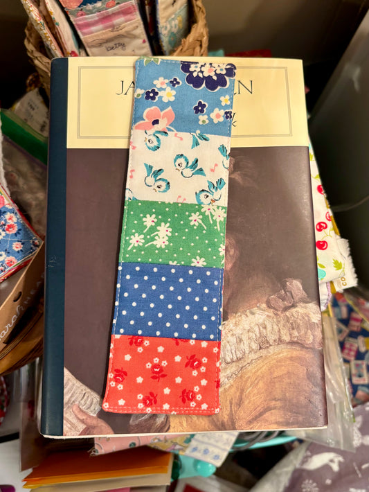 Bluebird and Flowers Bookmark