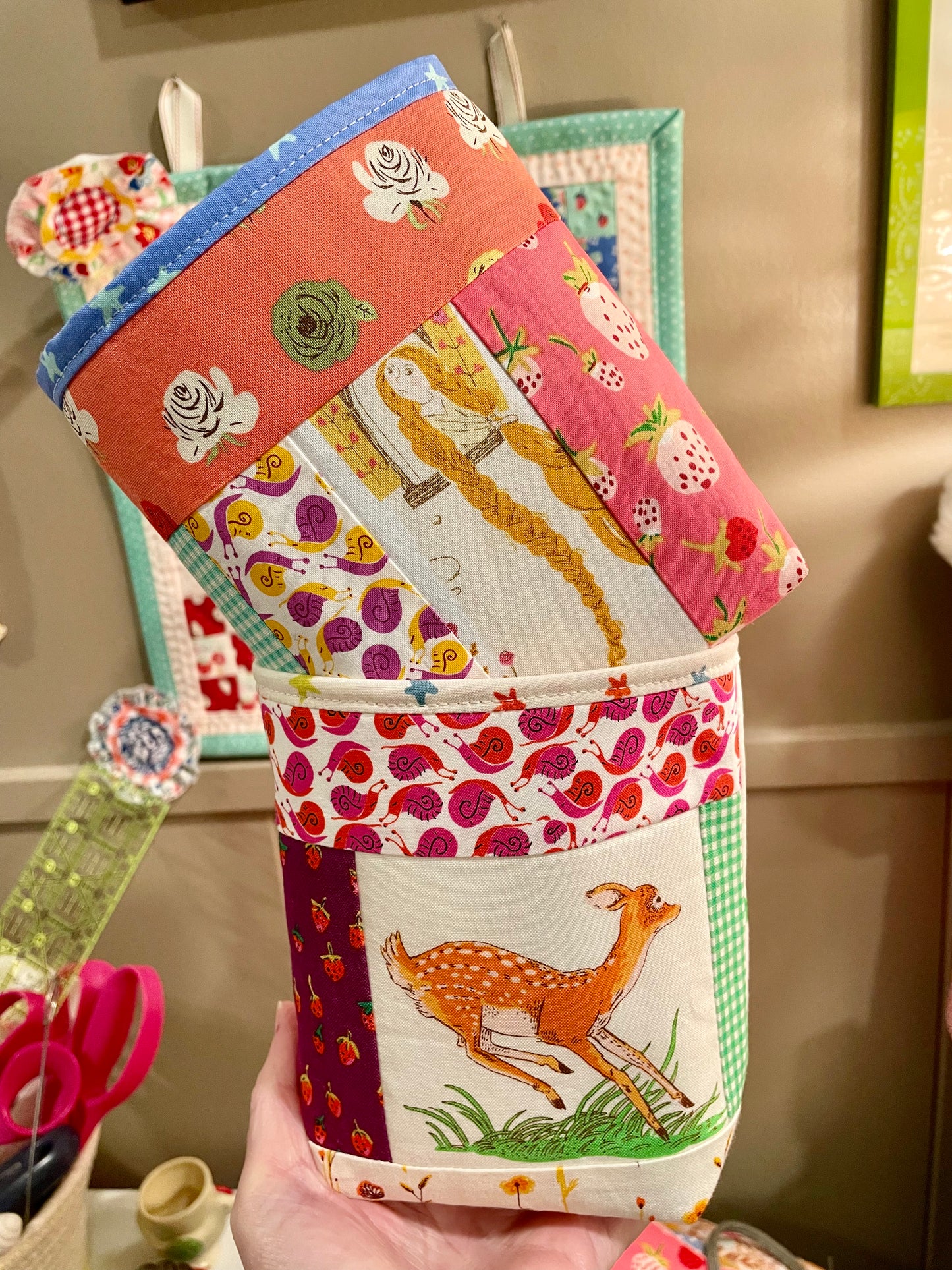 Deer Fabric Bucket