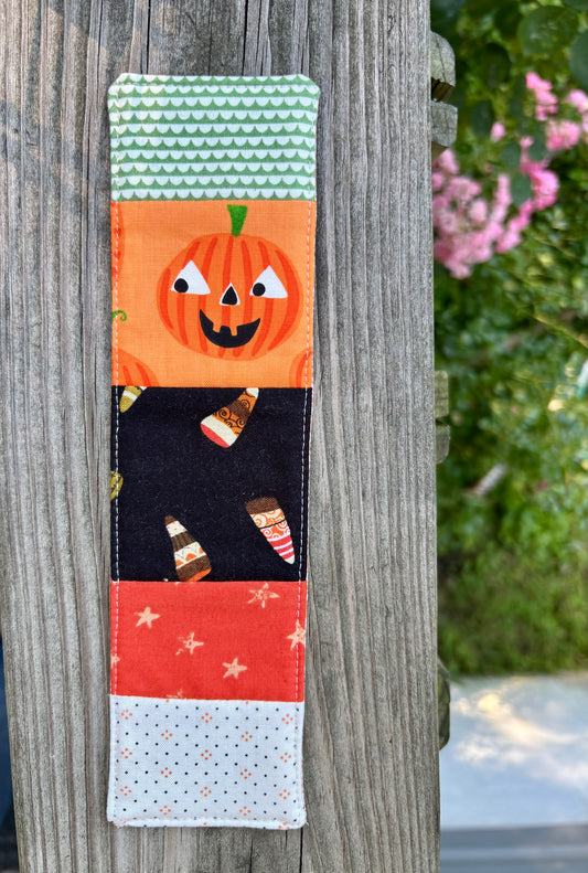 Pumpkin and Candy Corn Bookmark
