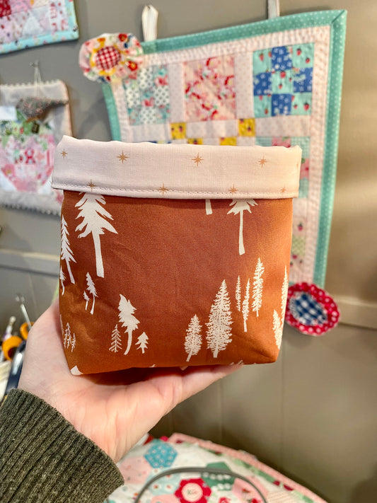 Mountains Fabric Bucket