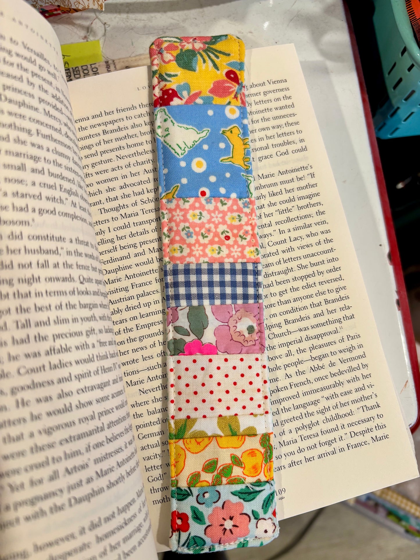 Dog and Florals Bookmark