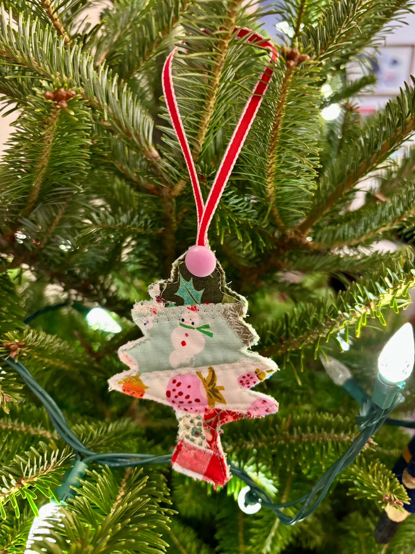Handmade Christmas Tree Ornament Snowman