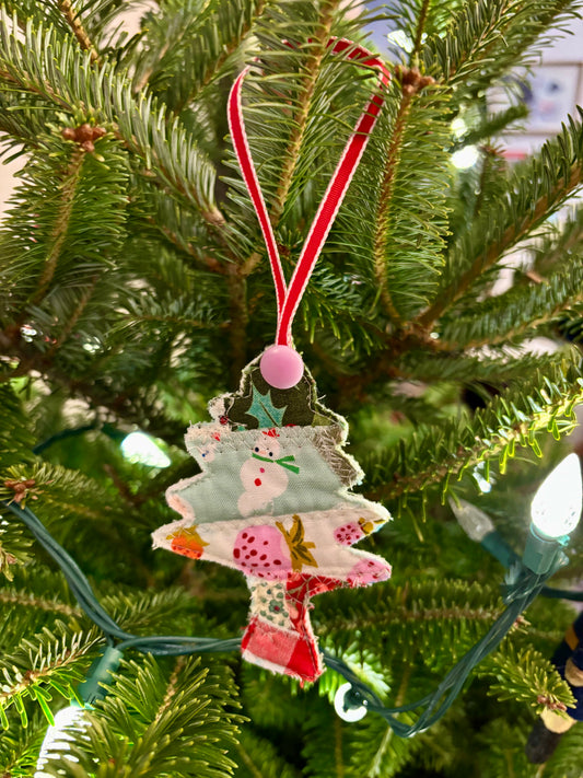 Handmade Christmas Tree Ornament Snowman