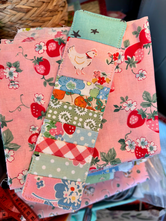 Chicken and Strawberries Bookmark