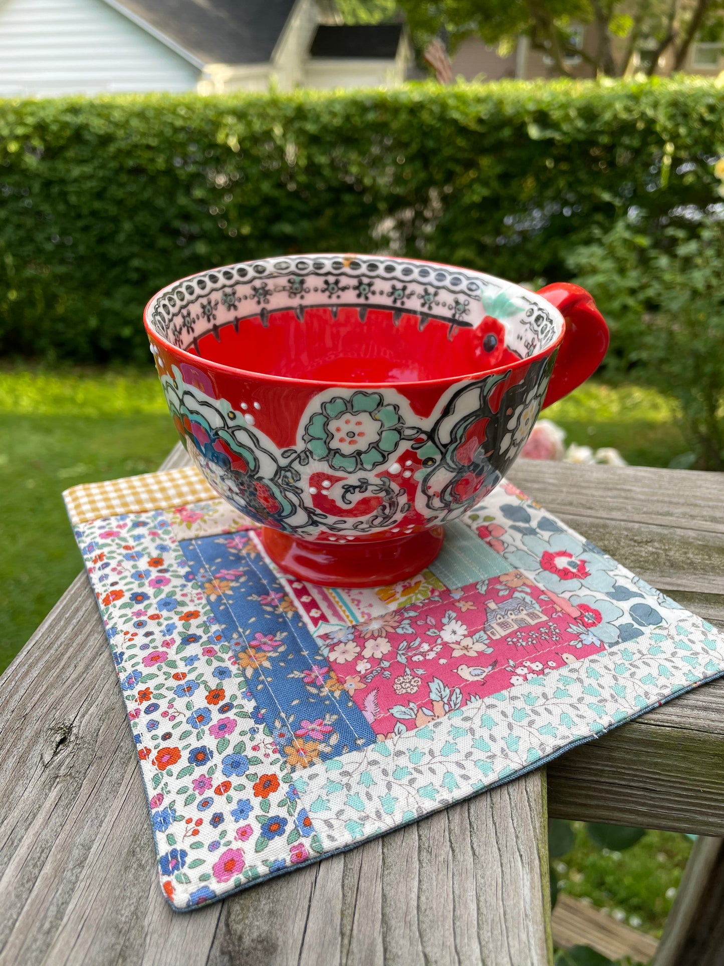 Floral Quilted Table Mat