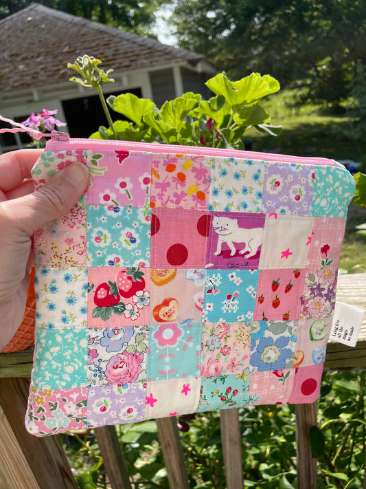 Lover Inspired Quilted Zipper Bag