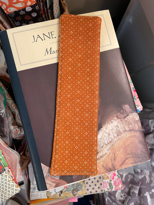 Pumpkins and Flowers Bookmark