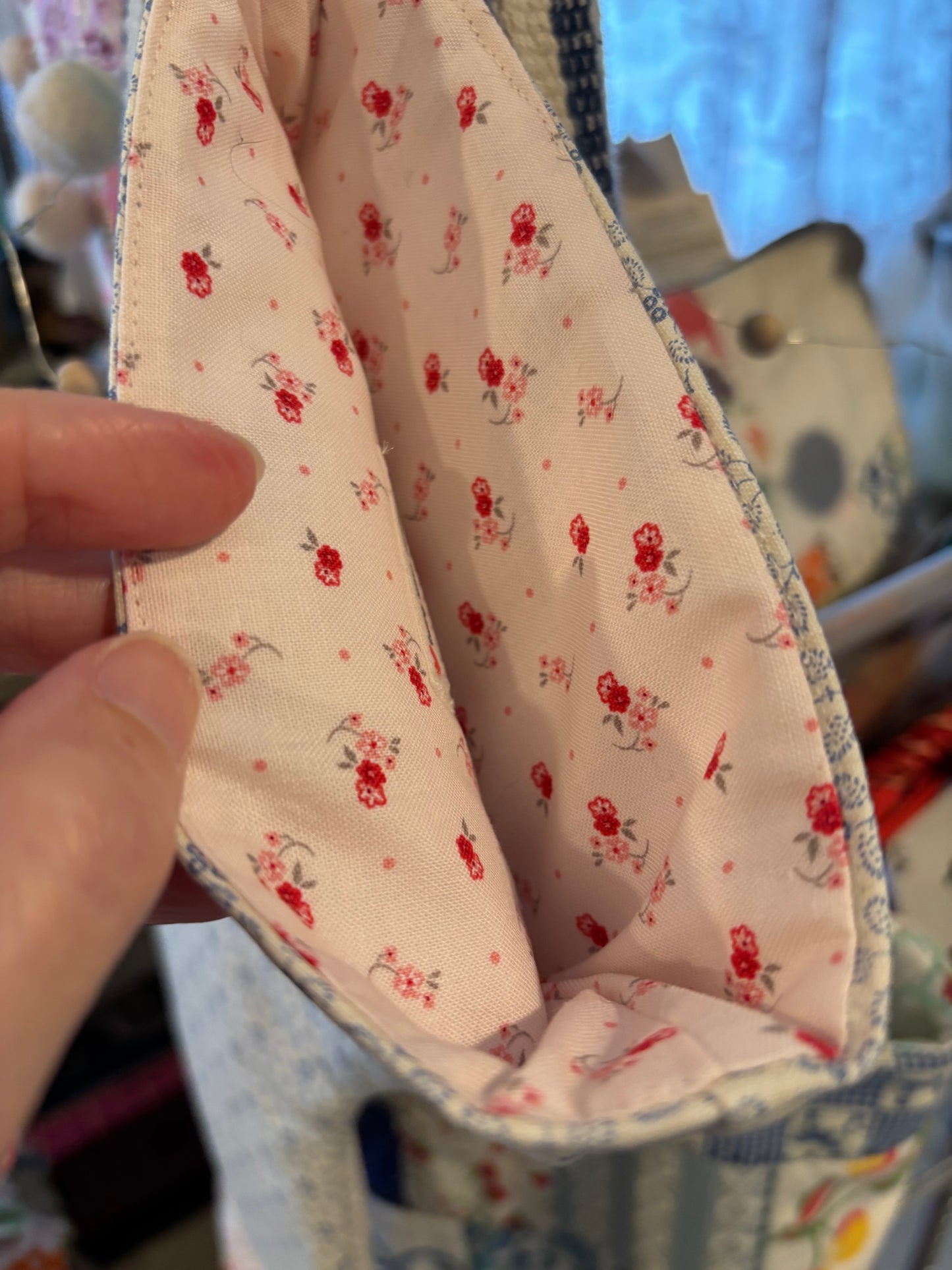 Handmade Floral Christmas Stocking