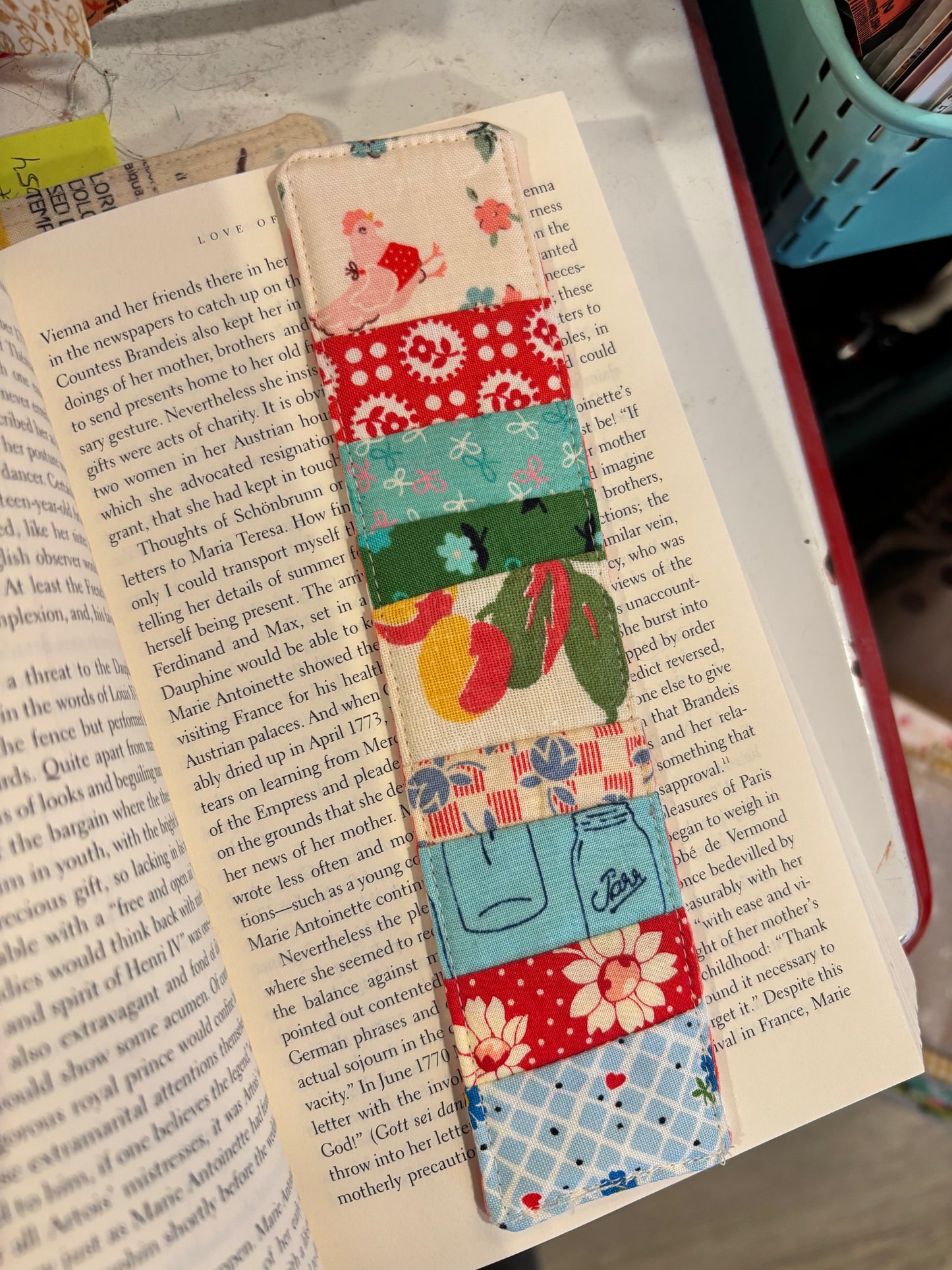 Vintage Cherries Bookmark