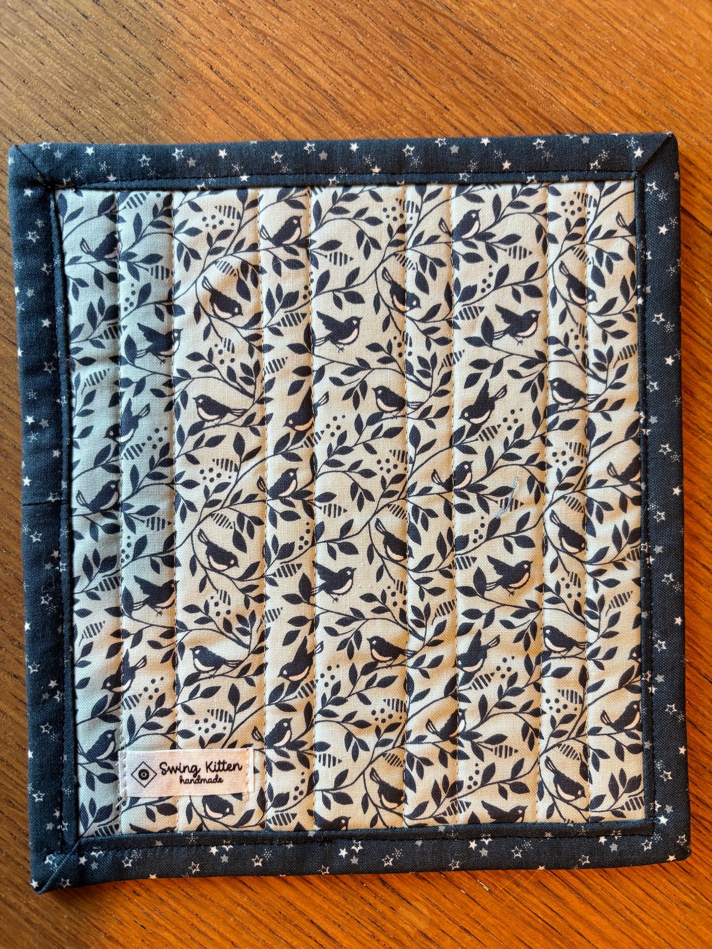 Chicken and Strawberry Hand Pieced Table Mat