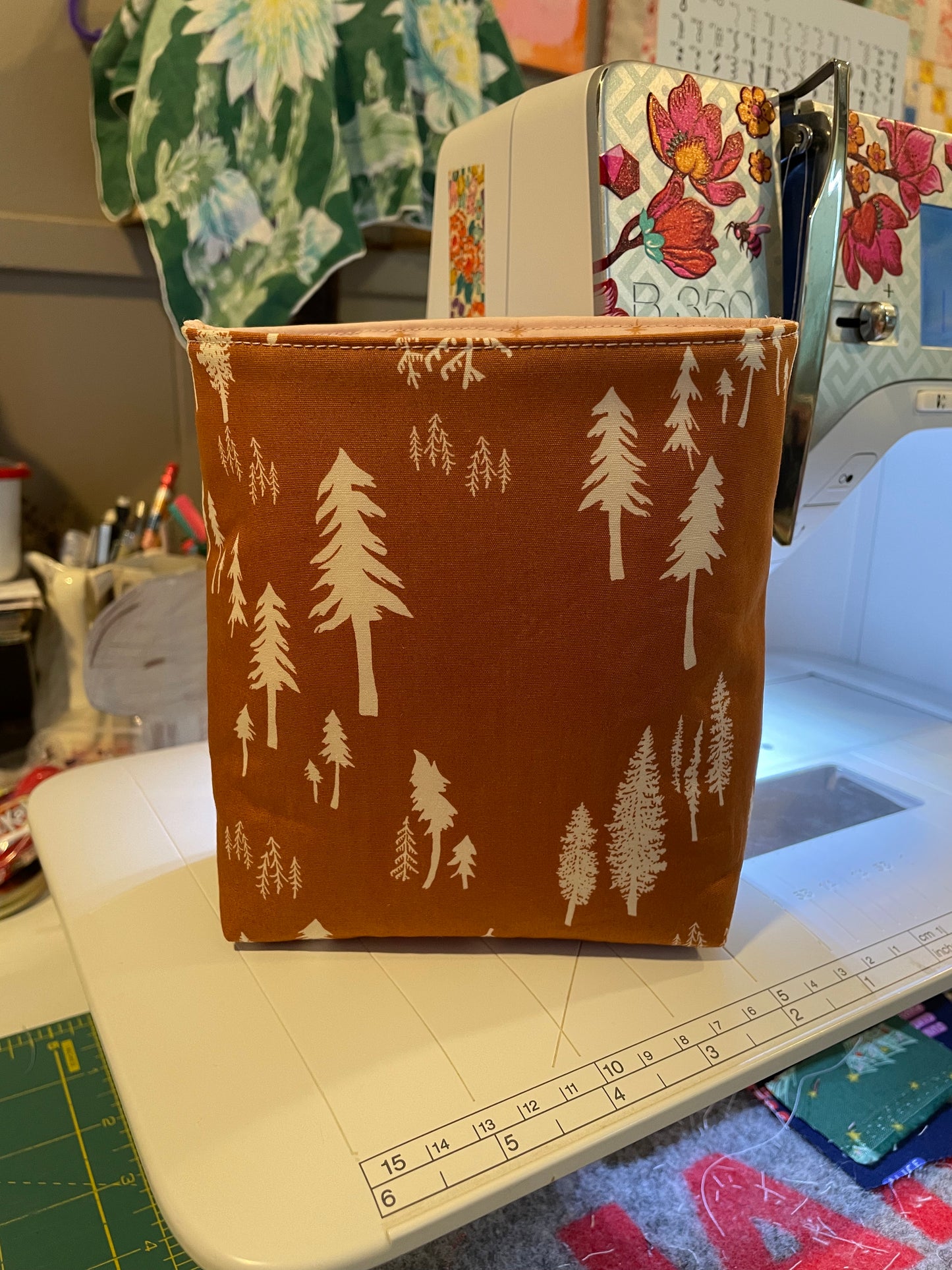 Mountains Fabric Bucket