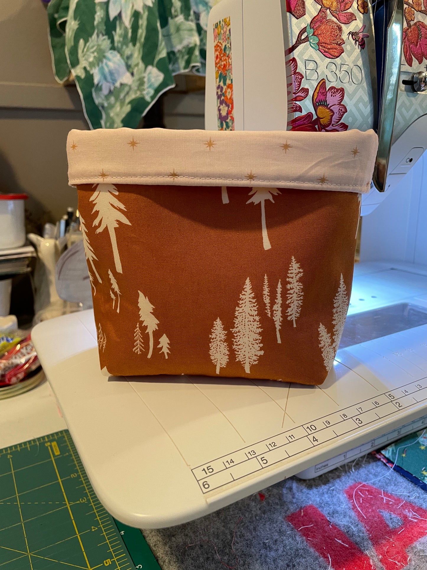 Mountains Fabric Bucket