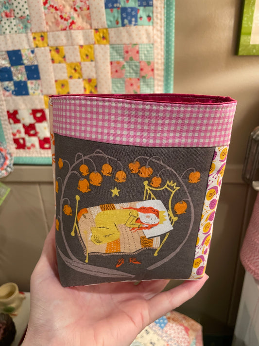 Sleeping Princess Fabric Bucket