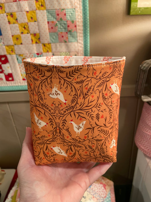 Chickens Fabric Bucket