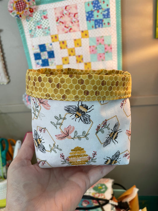 Bee Fabric Bucket