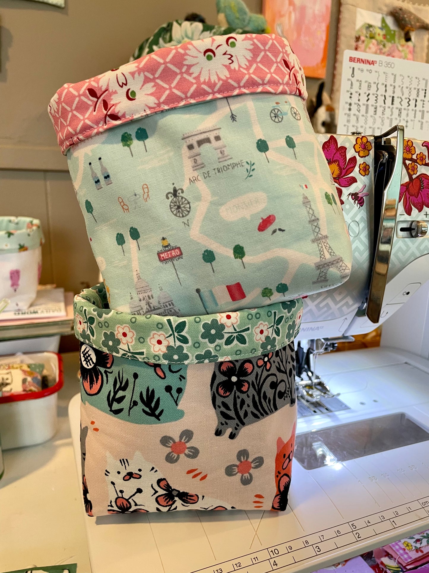 Cats Fabric Bucket