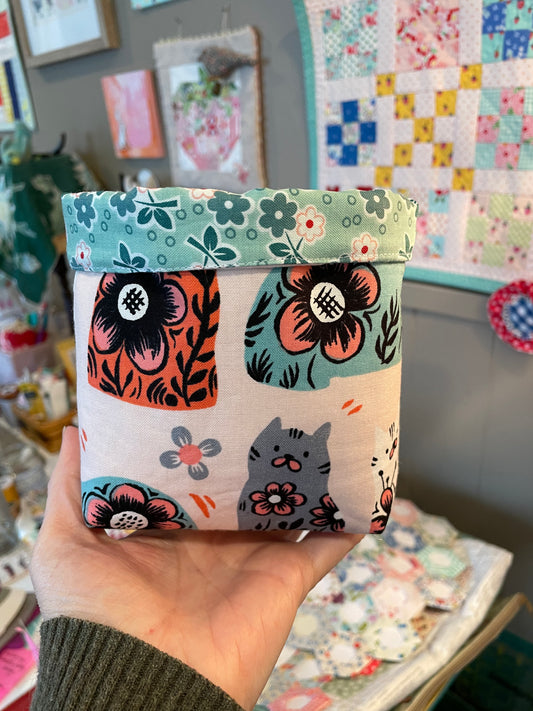 Cats Fabric Bucket