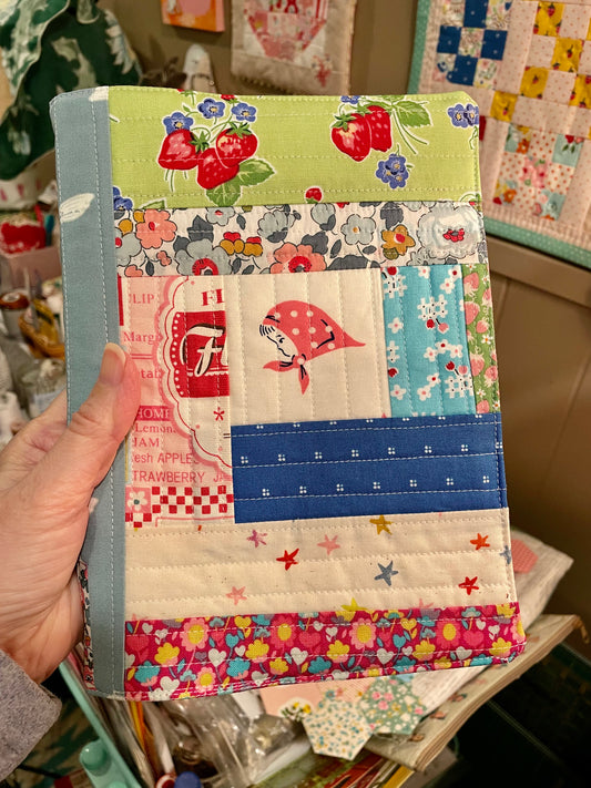 Quilted Patchwork Planner Cover “Kerchief Girl”