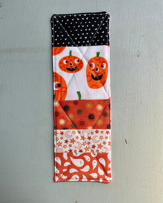 Pumpkin Quilted Bookmark