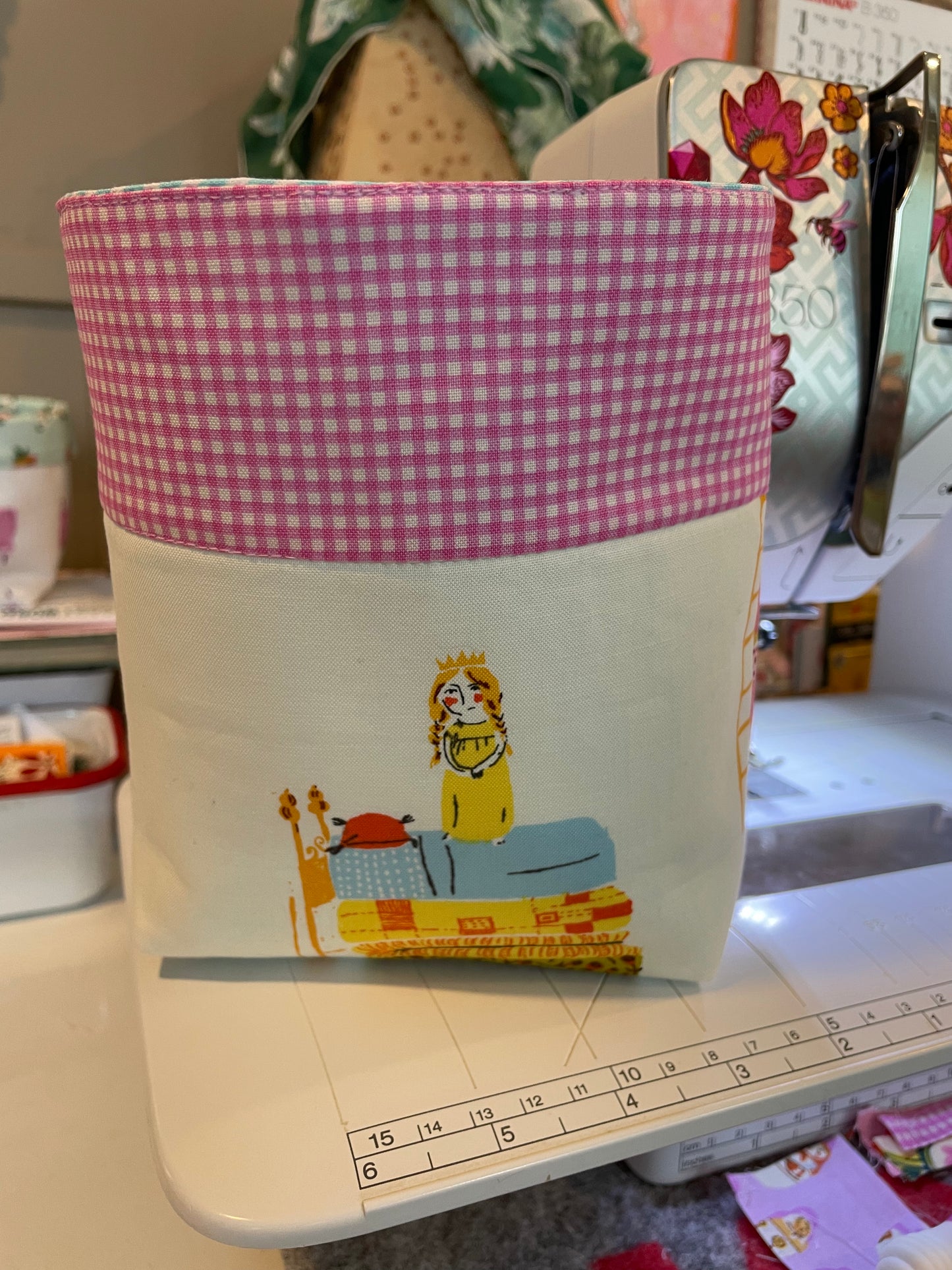 Dogs and Princess Fabric Bucket