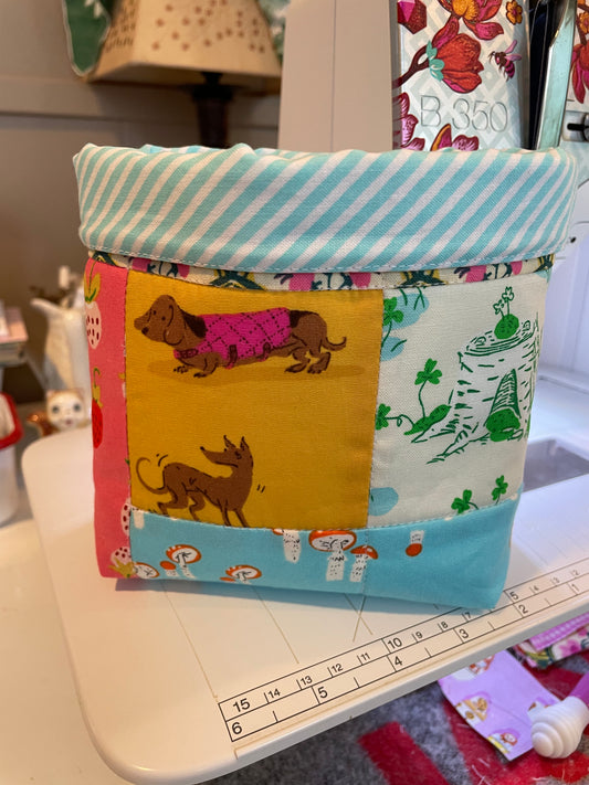 Dogs and Princess Fabric Bucket