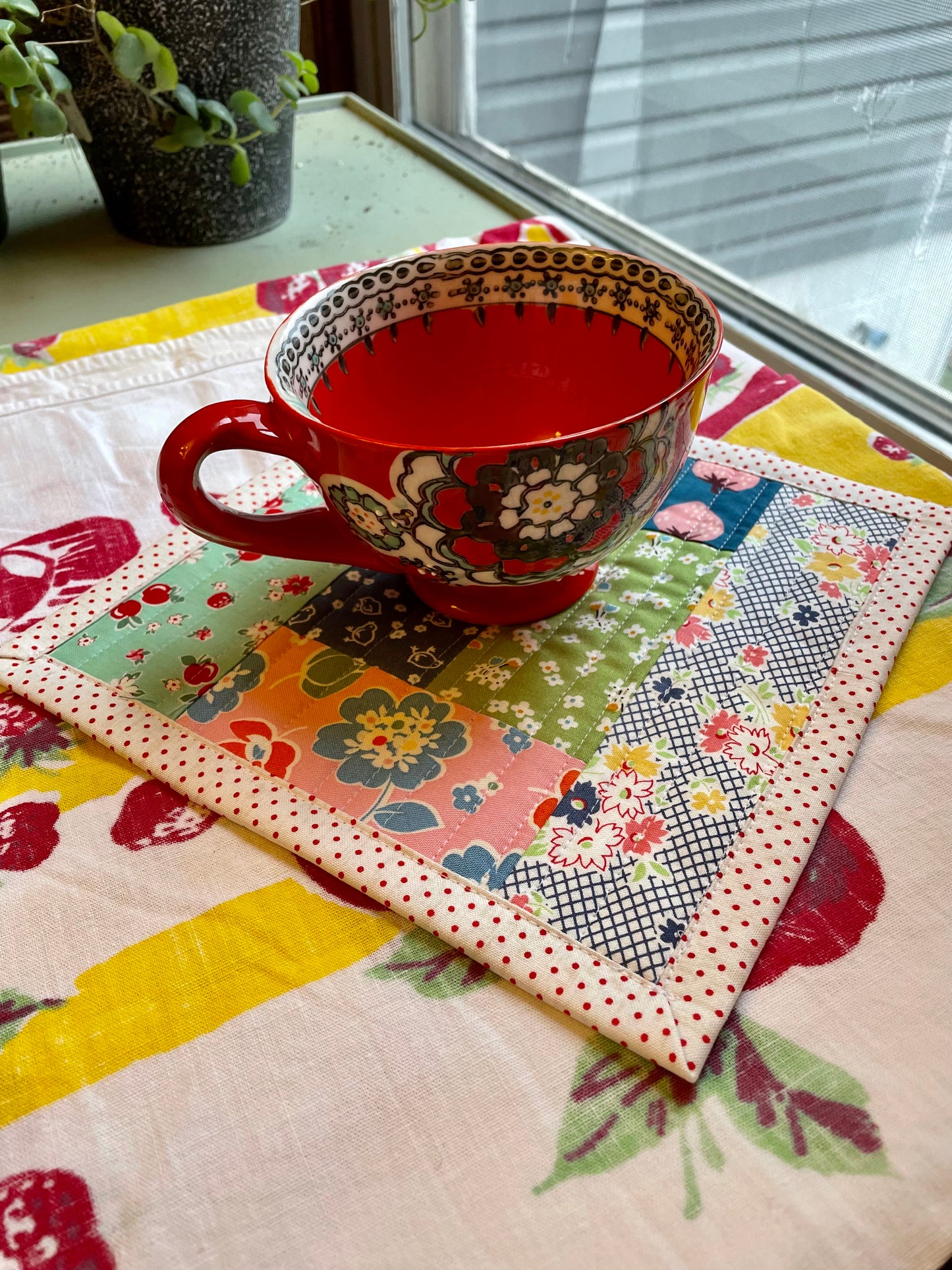 Farmhouse Style Quilted Table Mat