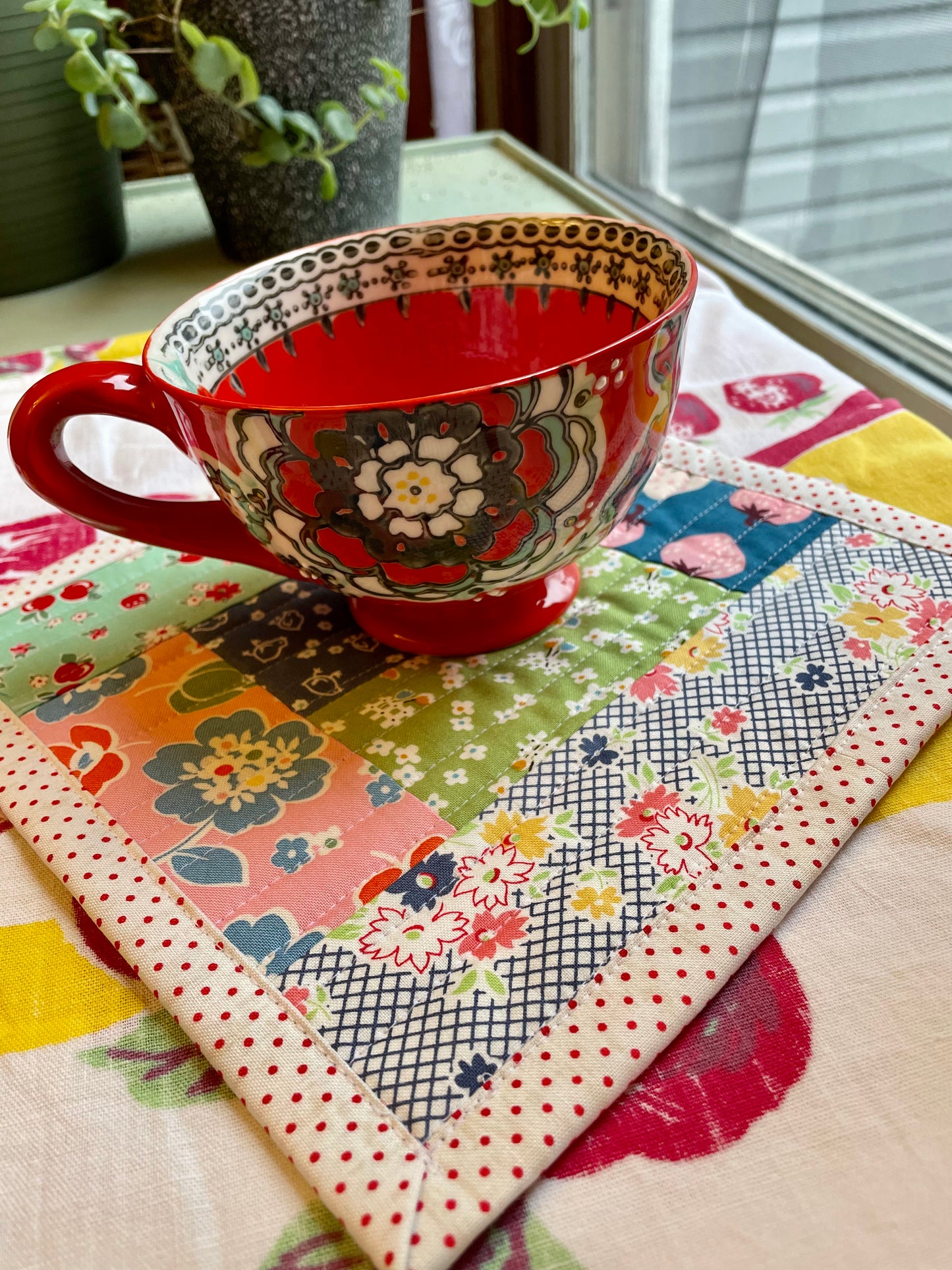 Farmhouse Style Quilted Table Mat