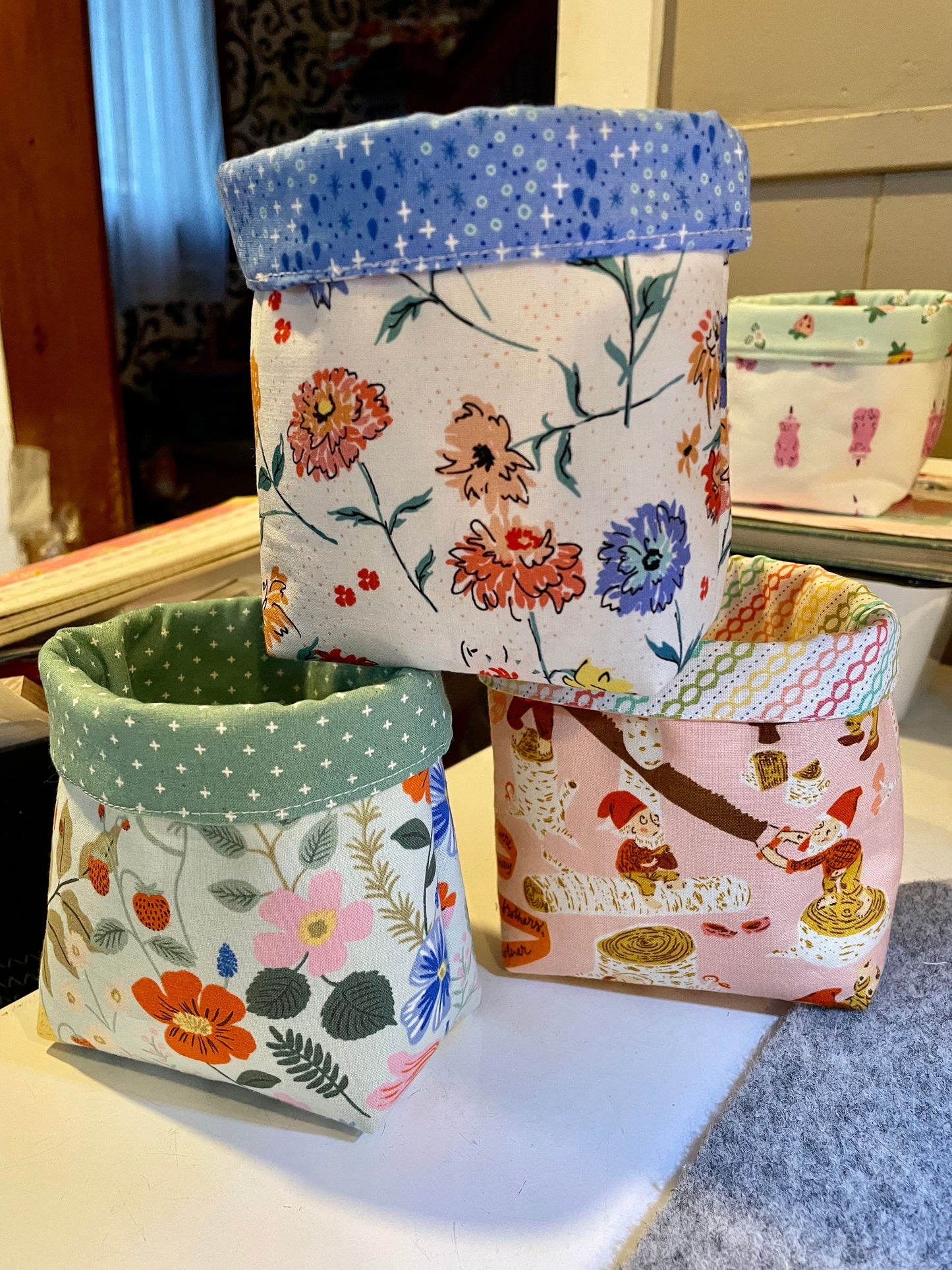 Gnome Fabric Bucket